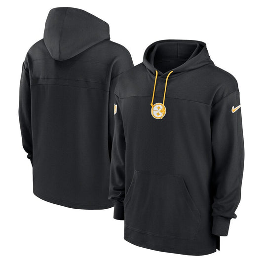 Pittsburgh Steelers Sideline Hoodie – Black (Recreated Edition)