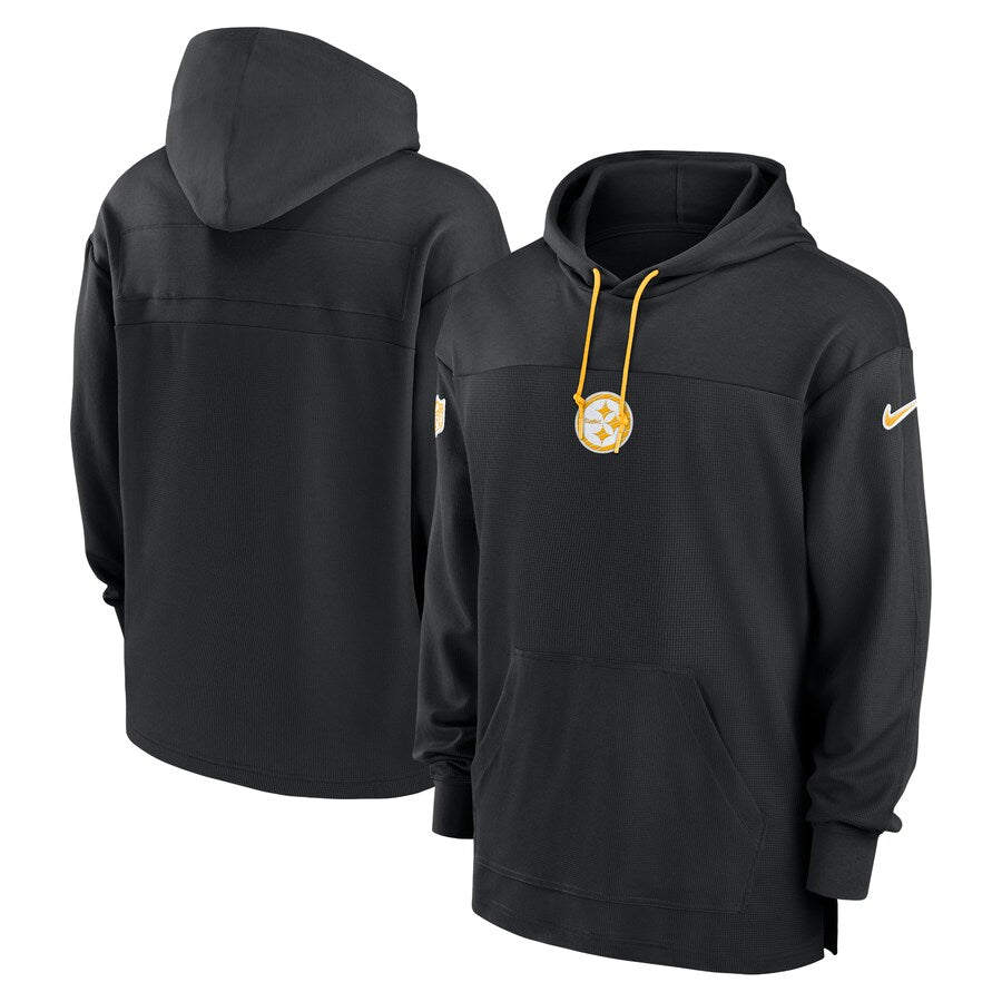 Pittsburgh Steelers Sideline Black Hoodie(Recreated Edition)