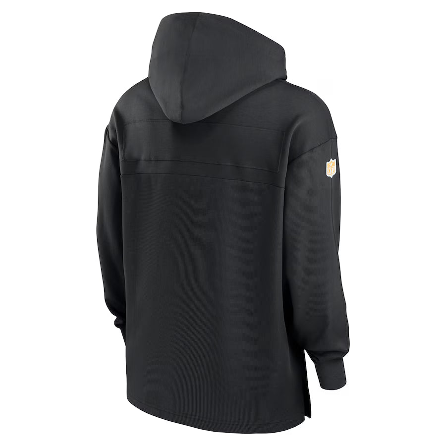 Pittsburgh Steelers Sideline Black Hoodie(Recreated Edition)