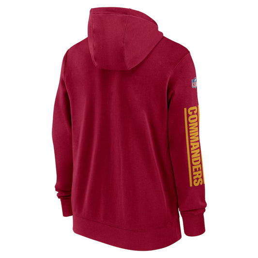 Washington Commanders Black &amp; Gray Zip-Up Hoodie (Recreated Edition)