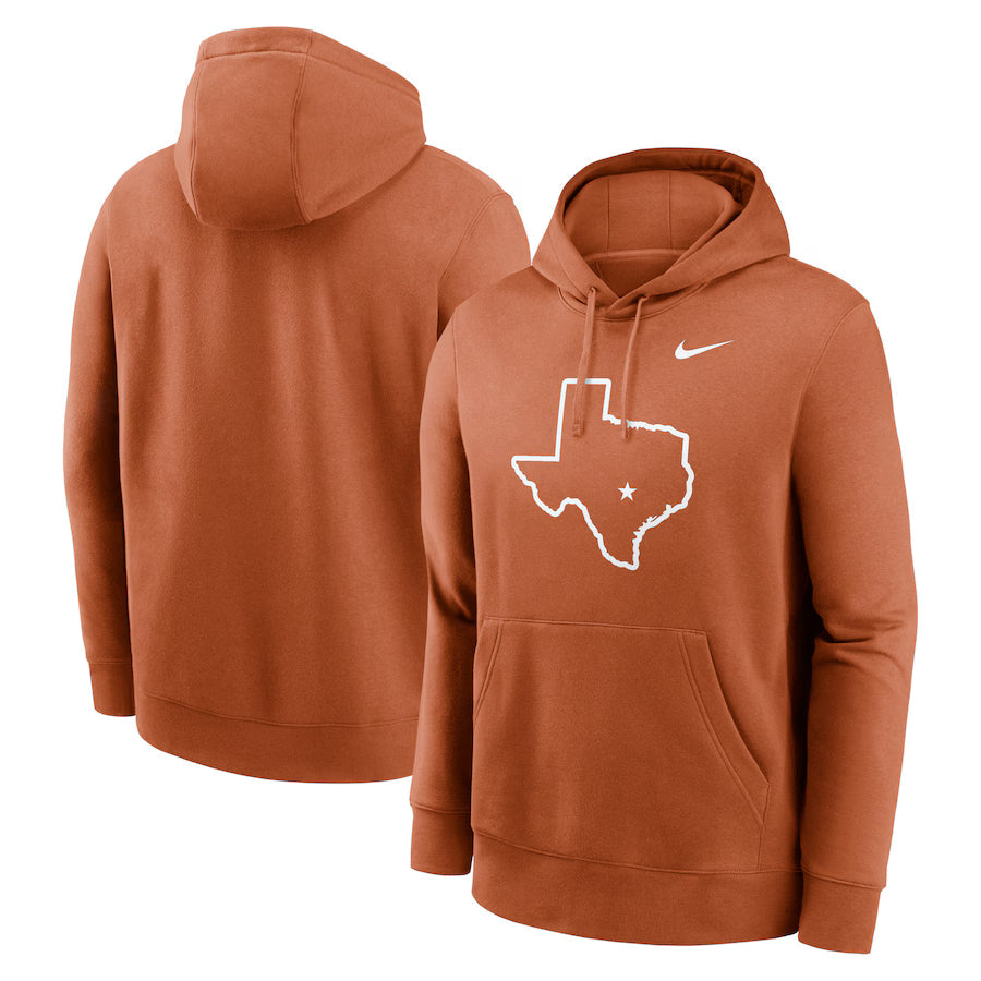 Texas Longhorns Primetime Club Pullover Hoodie – Orange &amp; Grey (Recreated Edition)