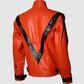 Orange Leather Jacket
