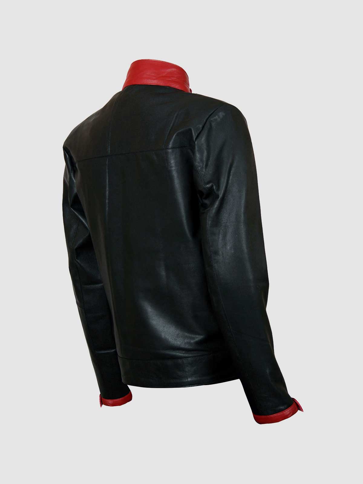 Red &amp; Black Biker Jacket