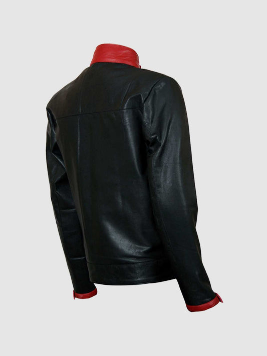 Red &amp; Black Biker Jacket