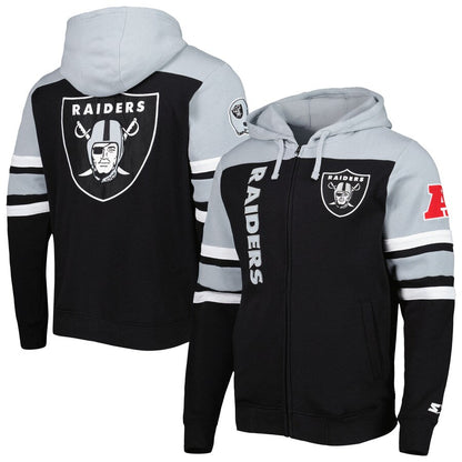 Las Vegas Raiders Starter Black Extreme Hoodie Recreated Edition