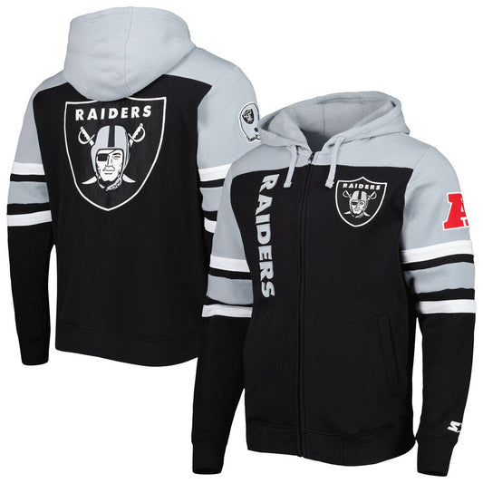 Las Vegas Raiders Starter Black Extreme Hoodie Recreated Edition