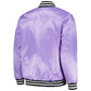 Men's Los Angeles Dodgers Starter Purple Cross Bronx Fashion Satin Full-Snap Varsity Jacket