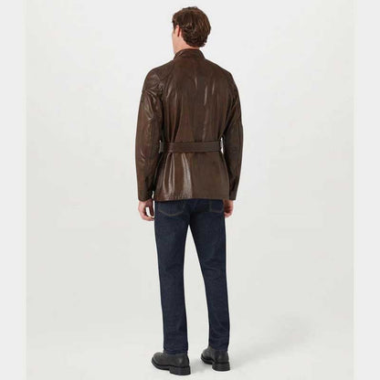 Men's Trialmaster Panther Leather Biker Jacket