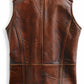 Men’s Vintage Brown Leather Vest
