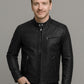 Michael Fassbender New York Black Leather Jacket – worn look