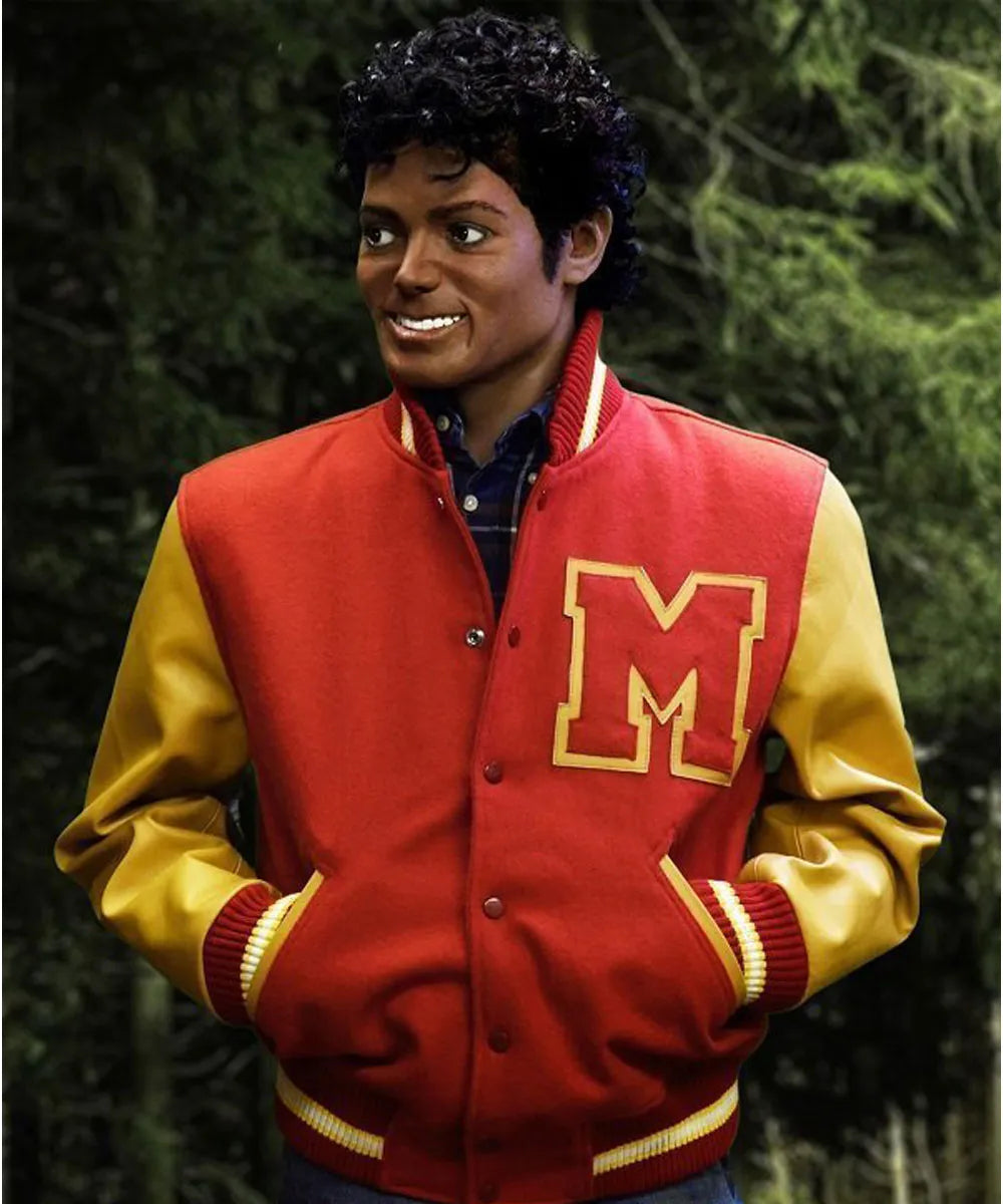 Thriller Michael Jackson “M” Letterman Jacket – Recreated Edition | Iconic Varsity Outerwear