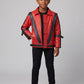 Michael Jackson Thriller Kids Red Leather Jacket – view 4