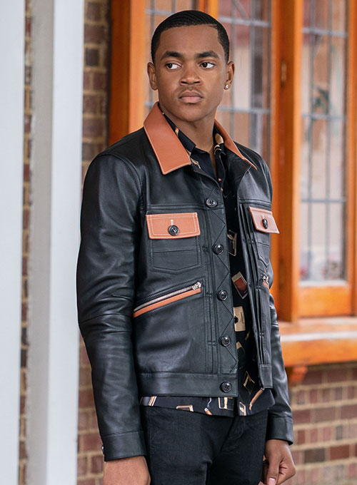 Michael Rainey Jr. Power Book II: Ghost Leather Jacket view 1