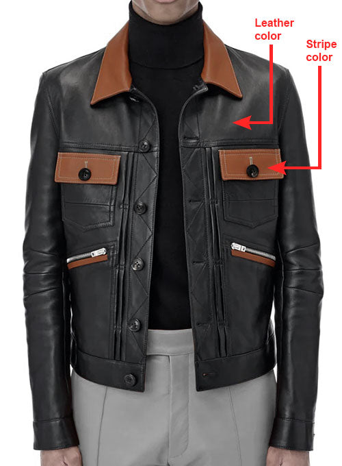 Michael Rainey Jr. Power Book II Ghost Black Leather Jacket – front view