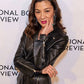 Michelle Yeoh Black Leather Jacket – close-up and worn views