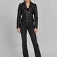 Miley Cyrus Black Leather Jacket – full product view