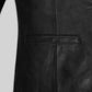 Milla Jovovich Black Leather Jacket – close-up and worn views