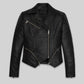 Morena Baccarin Last Looks Black Leather Jacket – front view