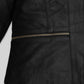 Morena Baccarin Last Looks Black Leather Jacket – close-up and worn views
