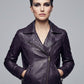Natalie Portman Vox Lux Black Biker Leather Jacket – back view