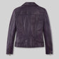Natalie Portman Vox Lux Black Biker Leather Jacket – full product view