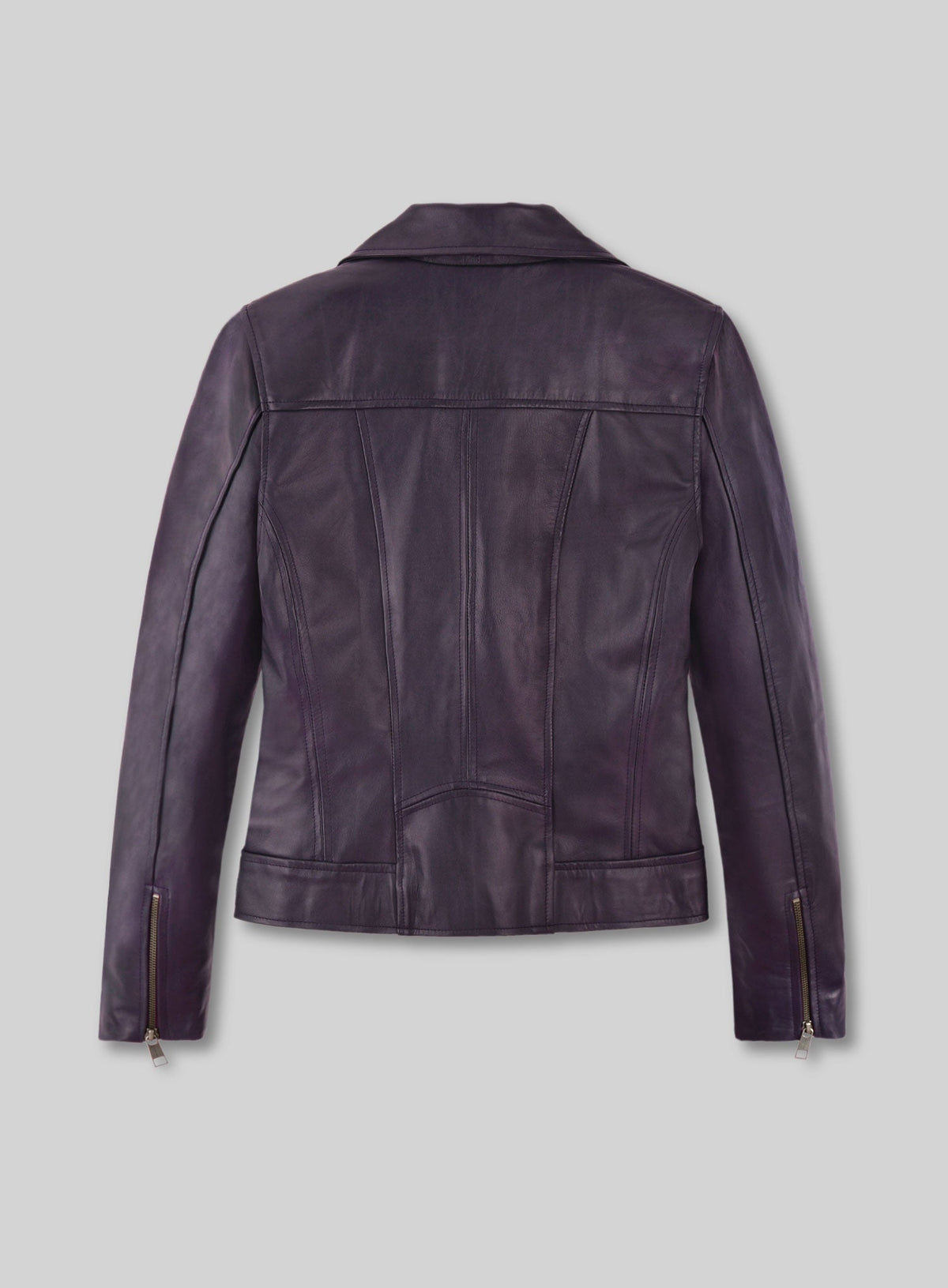 Natalie Portman Vox Lux Black Biker Leather Jacket – full product view