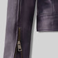 Natalie Portman Vox Lux Black Biker Leather Jacket – close-up and worn views
