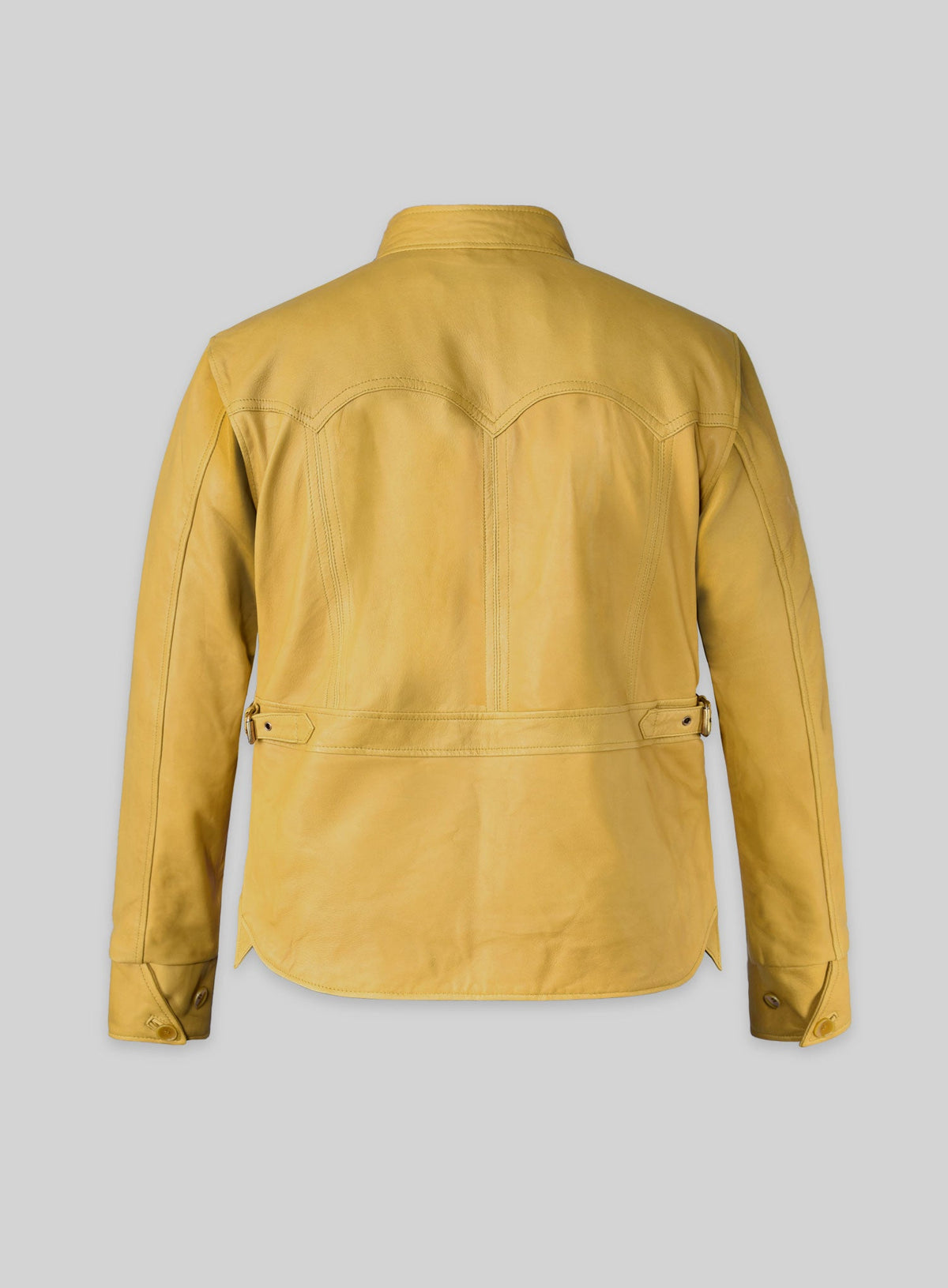 Next Nicolas Cage Black Leather Jacket – back view