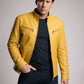 Next Nicolas Cage Black Leather Jacket – close-up and worn views