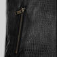 Neymar Black Leather Jacket – close-up and worn views