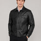 Nicholas Galitzine Black Leather Jacket – full product view