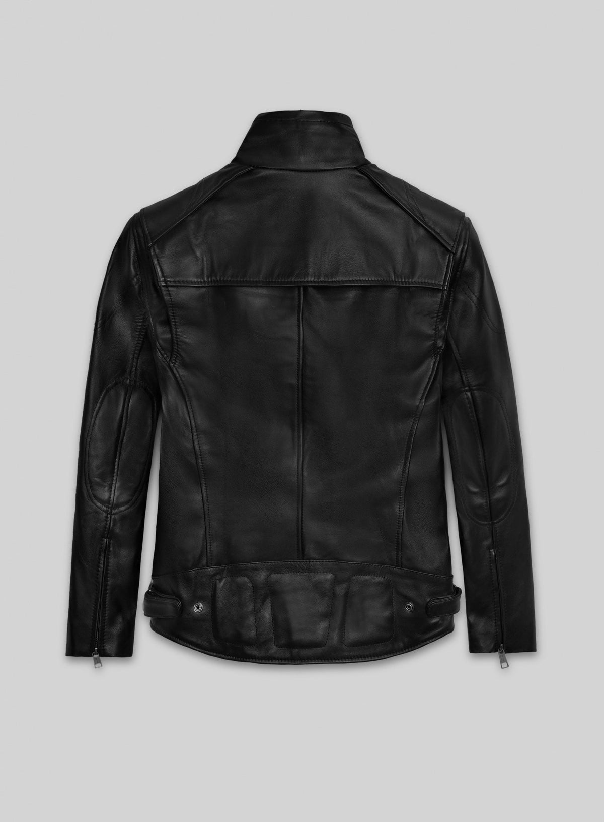 Nicholas Hoult Black Shirt-Collar Leather Jacket – worn look
