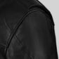 Nicholas Hoult Black Shirt-Collar Leather Jacket – full product view