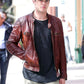 Nicholas Hoult Mad Max: Fury Road Black Leather Jacket – Nicholas Hoult celebrity photo in Mad Max: Fury Road