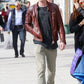 Nicholas Hoult Mad Max: Fury Road Black Leather Jacket – Nicholas Hoult wearing the look, photo 3
