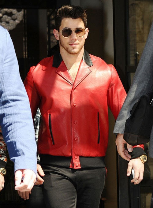Nick Jonas Leather Jacket view 2
