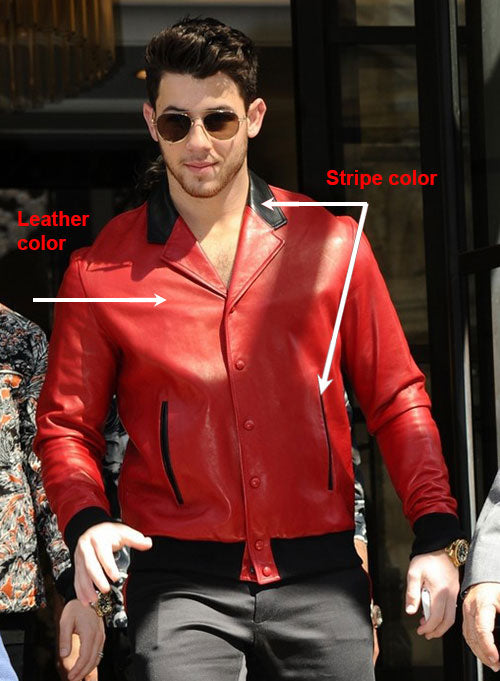 Nick Jonas Leather Jacket view 3
