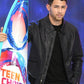 Nick Jonas FOX's Teen Choice Awards Black Leather Jacket – Nick Jonas celebrity photo in FOX's Teen Choice Awards
