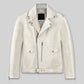 Nick Jonas Black Leather Jacket – front view