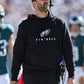 Nick Sirianni Philadelphia Eagles Black Hoodie Recreated Edition