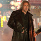 Nicolas Cage The Sorcerer's Apprentice Black Leather Long Coat – front view