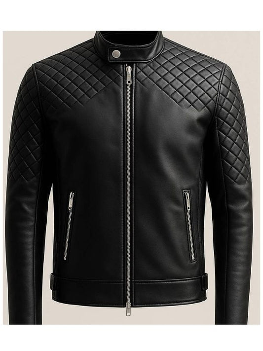 Ollie Black Leather Jacket – Men’s Premium Black Leather Jacket