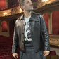 Oscar Isaac Black Leather Jacket – Oscar Isaac celebrity photo