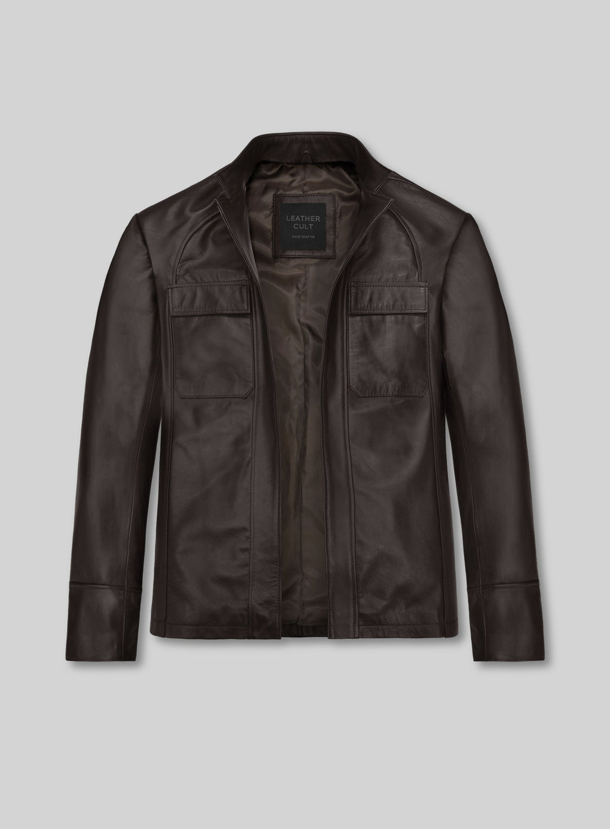 Oscar Isaac Star Wars: The Last Jedi Black Leather Jacket – front view