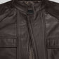 Oscar Isaac Star Wars: The Last Jedi Black Leather Jacket – close-up and worn views