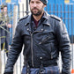 Paul Rudd All Is Bright Black Leather Jacket – Paul Rudd wearing the look, photo 2