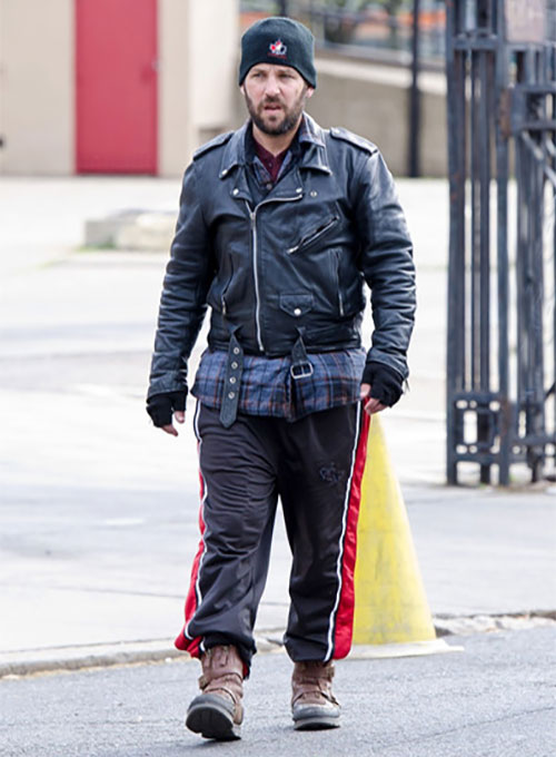Paul Rudd All Is Bright Black Leather Jacket – Paul Rudd wearing the look, photo 3