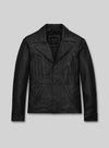Paul Rudd Anchorman 2: The Legend Continues Black Leather Jacket – front view