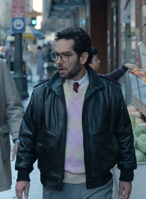 Paul Rudd The Shrink Next Door Leather Jacket view 4
