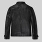Paul Wesley Vampire Diaries Black Leather Jacket – back view